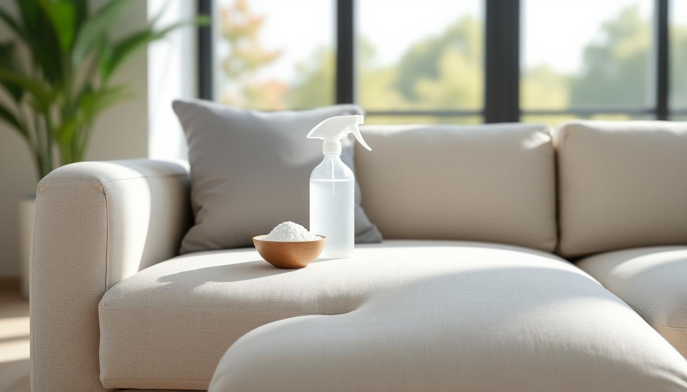 découvrez une méthode simple et naturelle pour nettoyer votre canapé en tissu en utilisant du bicarbonate de soude et du vinaigre, pour éliminer les taches et les mauvaises odeurs efficacement.