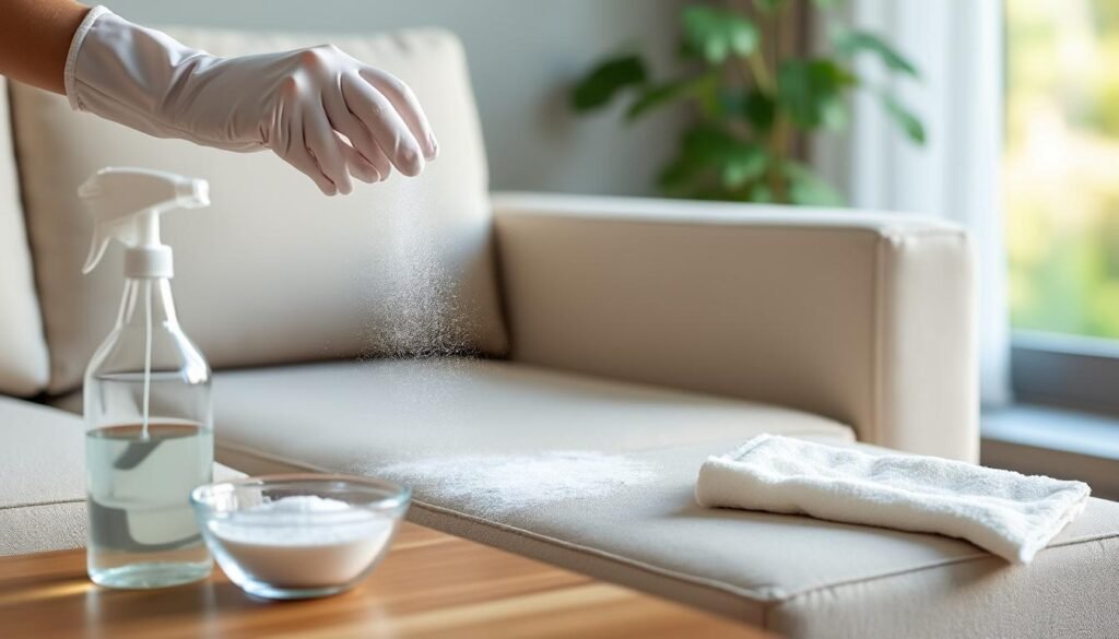 découvrez comment nettoyer efficacement un canapé en tissu en utilisant du bicarbonate de soude et du vinaigre, pour un résultat naturel et sans produits chimiques.