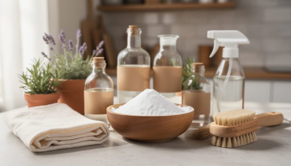 découvrez des astuces de grand-mère pour entretenir votre maison naturellement avec du vinaigre et du bicarbonate. nettoyage écologique, efficace et économique garanti !