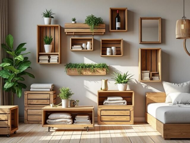 10 façons de détourner des caisses de vin en bois pour sa déco