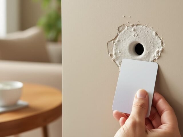 Astuce pour réparer un trou de cheville dans un mur sans enduit