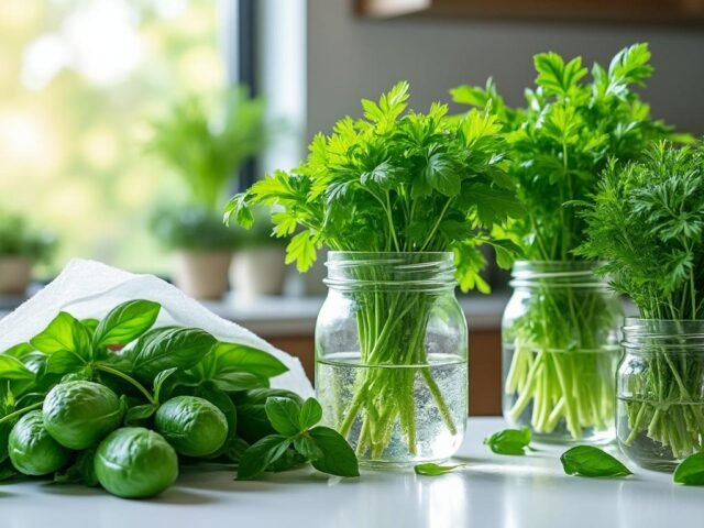 Comment conserver des herbes aromatiques fraîches plus d&rsquo;une semaine