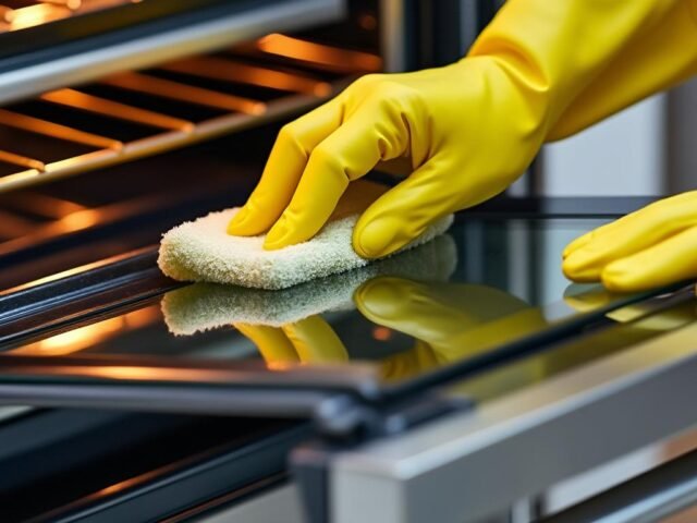 Comment nettoyer entre les deux vitres de la porte de son four