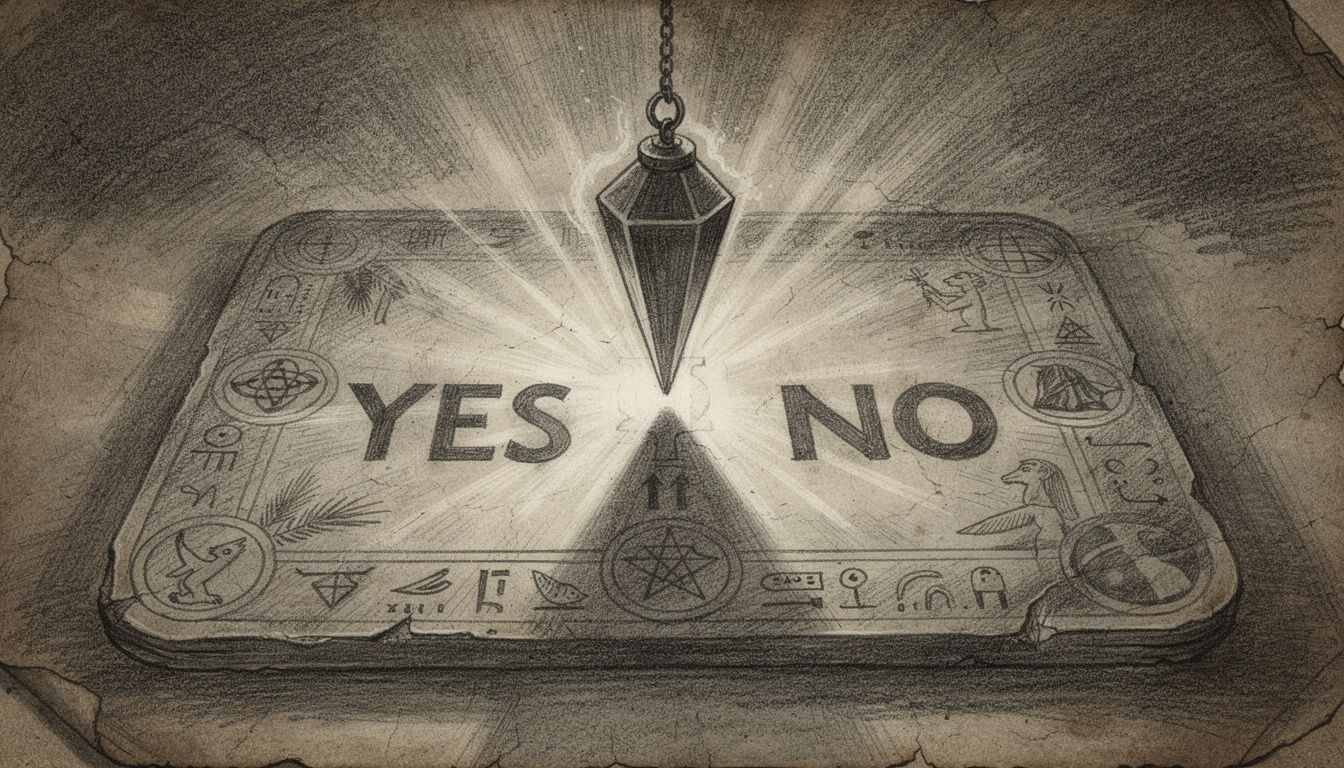 Découvrez notre pendule divinatoire Oui Non pour une réponse instantanée gratuite à toutes vos questions. Précis, facile d’utilisation et fiable.