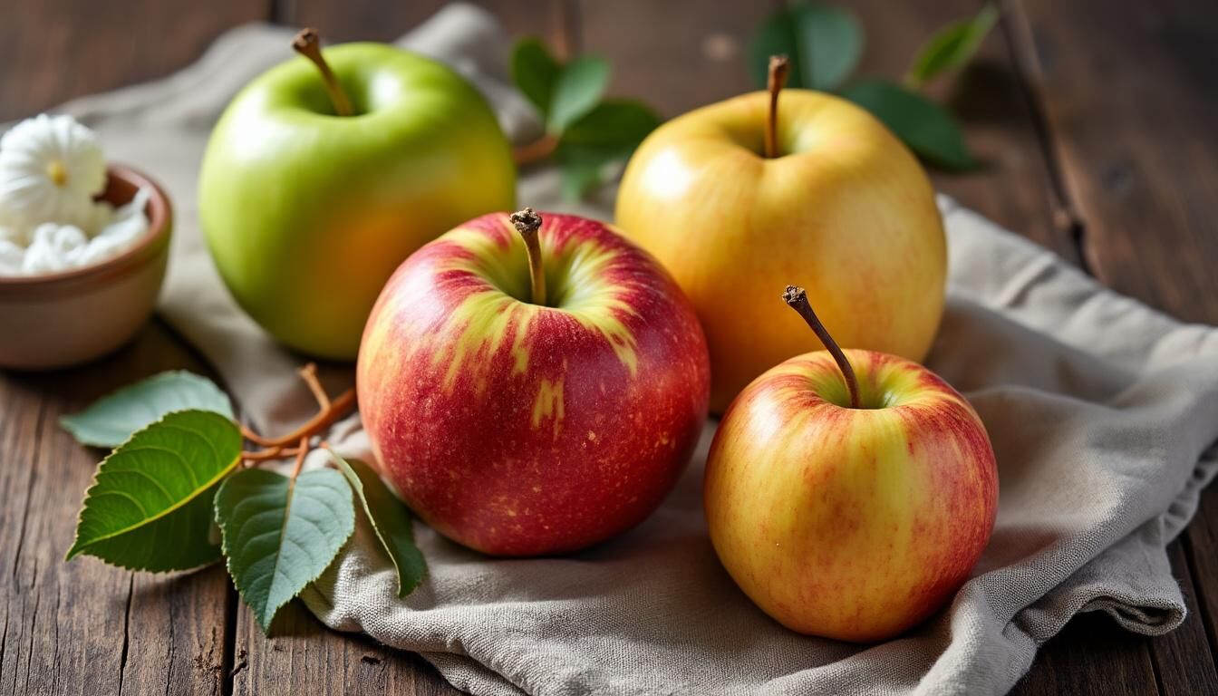 Découvrez notre tableau complet des variétés de pommes avec leurs caractéristiques et usages pour choisir la meilleure selon vos besoins culinaires.