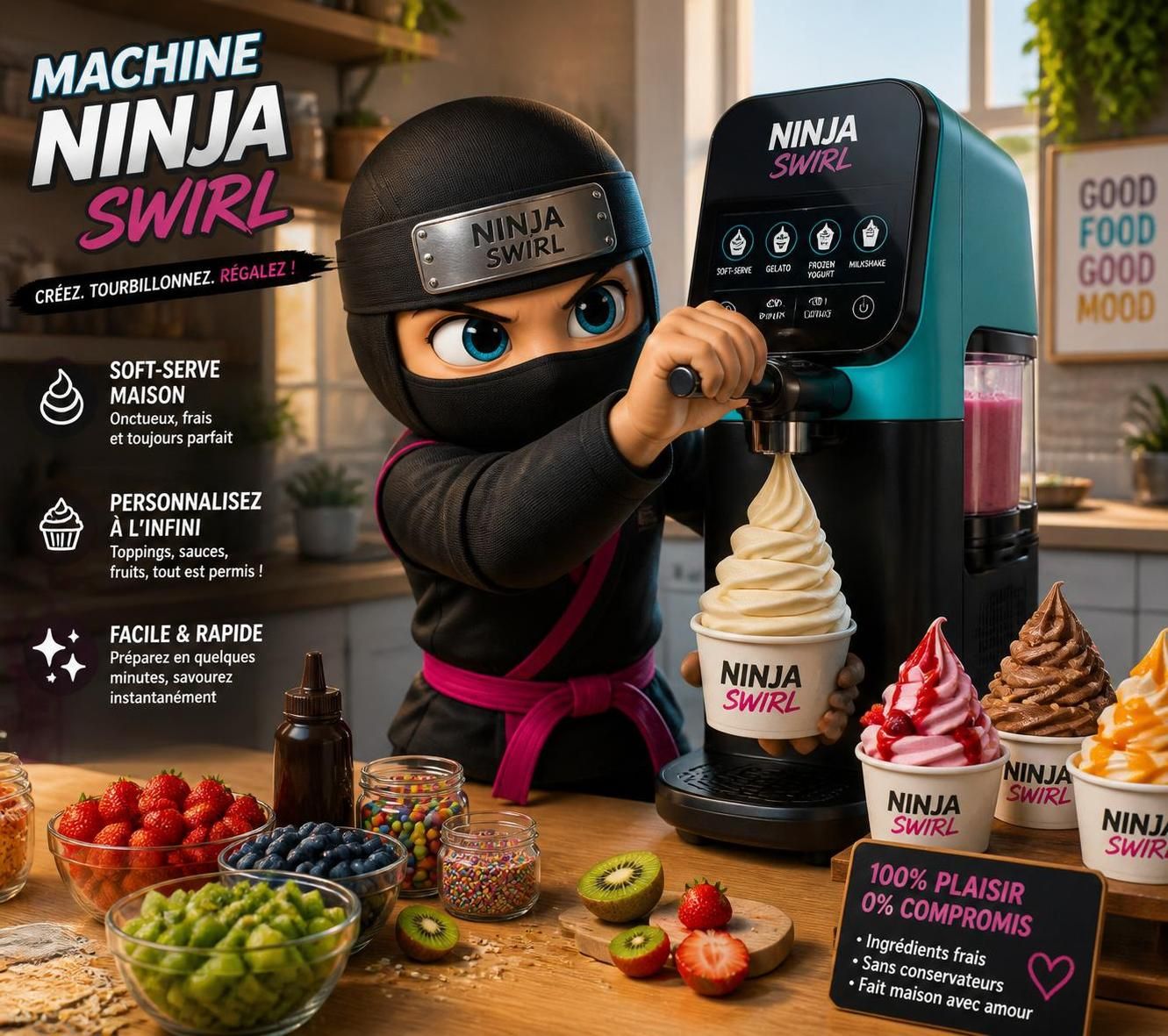 découvrez nos recettes exclusives pour réussir la glace soft-serve maison avec la turbine ninja swirl. astuces, conseils et saveurs gourmandes pour un dessert parfait.
