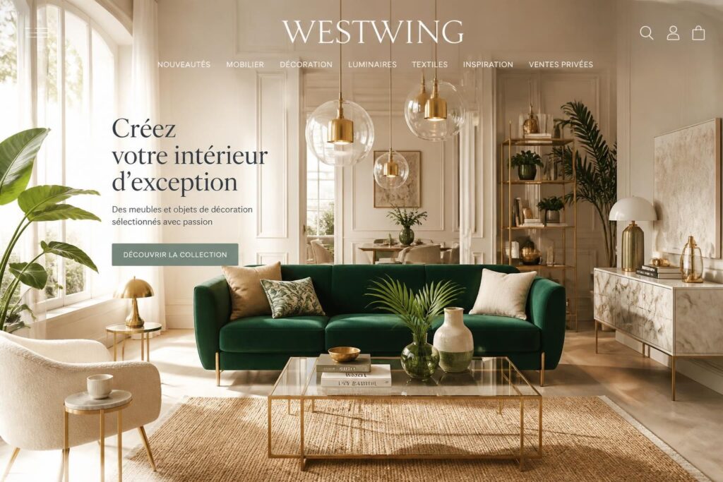 découvrez la boutique en ligne westwing pour trouver des meubles et objets de décoration tendance qui transformera votre intérieur avec style et élégance.